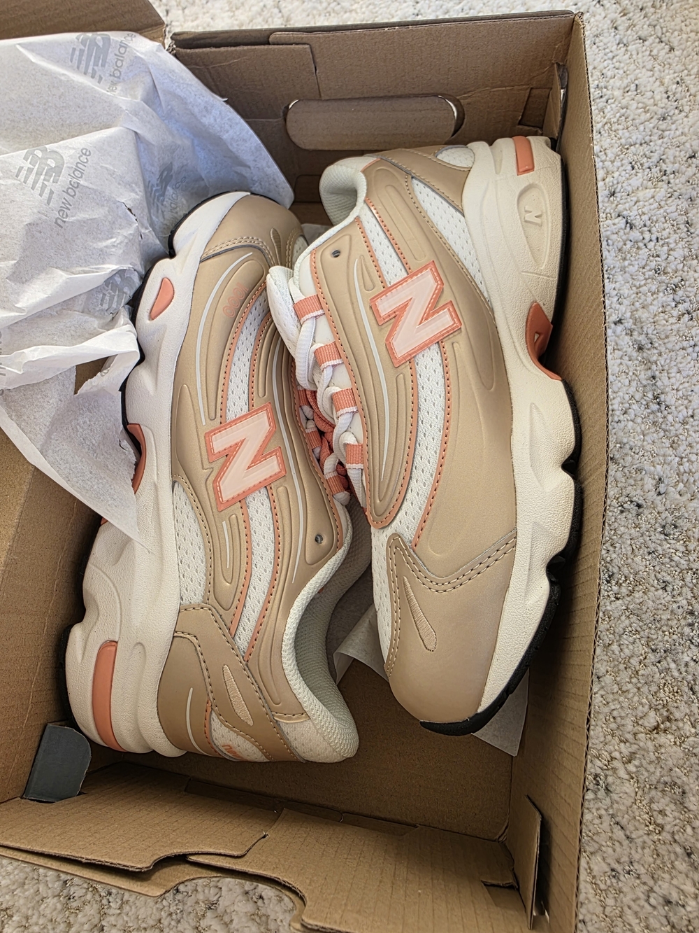 Vintage Style New Balance 1000 Sneakers – Brown/Gold Orange – Size M 6.5Y  NIB